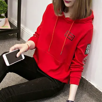 

2020 spring and summer new wild long-sleeved t-shirt women loose net red ins tide super fire bottoming shirt shirt compassionate