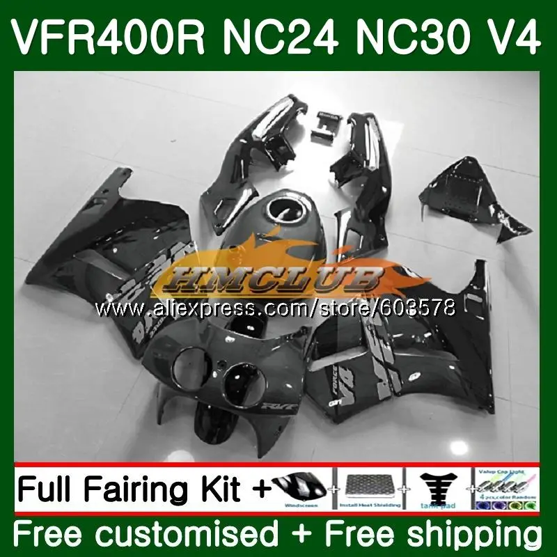 VFR400 R для HONDA VFR400R 1987 1988 1989 1990 1991 1992 серебристо-серый 98CL. 87 ЛРВ 400 R NC24 NC30 87 88 89 90 91 92 обтекатель