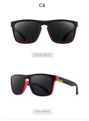 Trendy Unisex Polarized Mirror Square Sunglasses - Classic Design (Polarized)