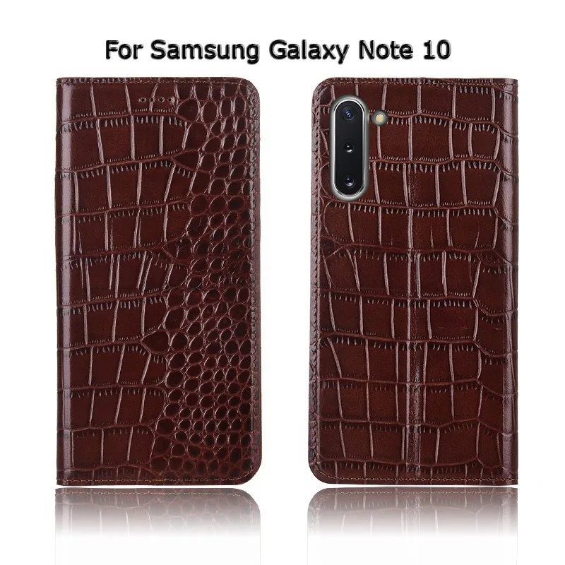Чехол из натуральной коровьей кожи для samsung Galaxy note 10, 9, 8, 5, 4, 3, note10, note9 Plus, Pro, откидной Чехол-подставка для телефона, чехол