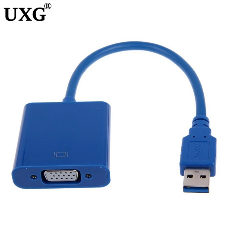Переходник USB 3 0/VGA 1080P внешняя видеокарта мультидисплей для Win 7/8 ноутбуков ПК