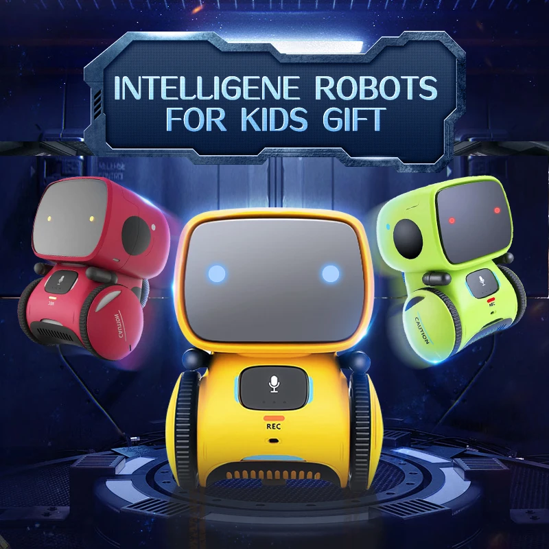 Skup Robot zabawkowy inteligentne roboty rosyjska i angielska wersja sterowanie głosem roboter Interactive Educational RC robotic na świąteczny prezent
