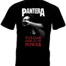 Pantera Vulgar display Of power V3 футболка тяжелый металл черный все размеры S 3Xl Diy Prited футболка