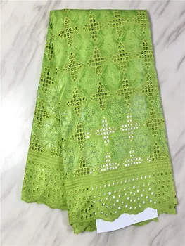 

Latest green African bazin riche fabric with brode fashion embroidery bazin lace fabric with african lace fabric 5 yard FP721