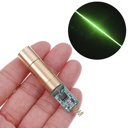 Module Laser ligne verte 532nm, faisceaux de points, Diode Laser, pilote sans lumière, laboratoire, fonctionnement stable, 30 ~ 50mW 