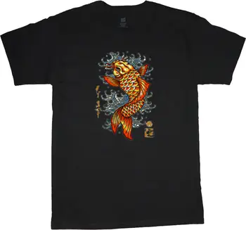 

t-shirt Japanese Koi fish tee shirt tall shirts for men Cartoon t shirt men Unisex New Fashion tshirt free shipping funny