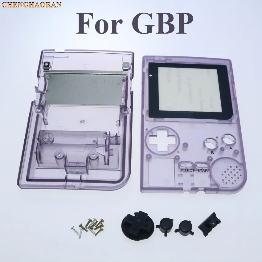 Clear Purple Dark Full Housing Shell Case Cover For Gameboy Pocket Game Console Screwdriver Rubber Silver Lens White Buttons Kit Buy At The Price Of 4 71 In Aliexpress Com Imall Com
