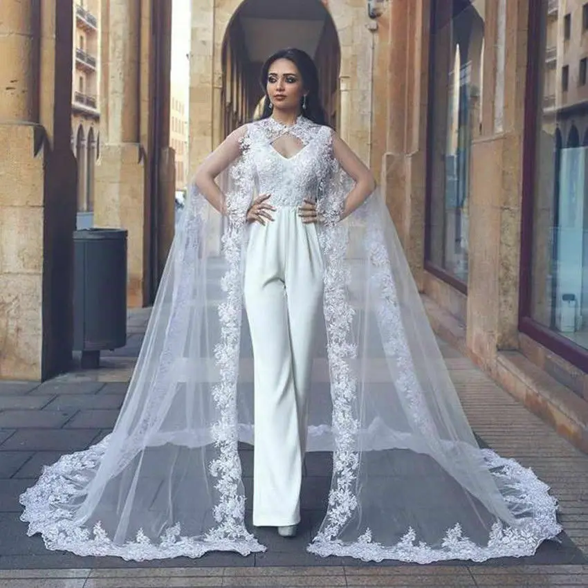 long tulle jacket with floral lace applique