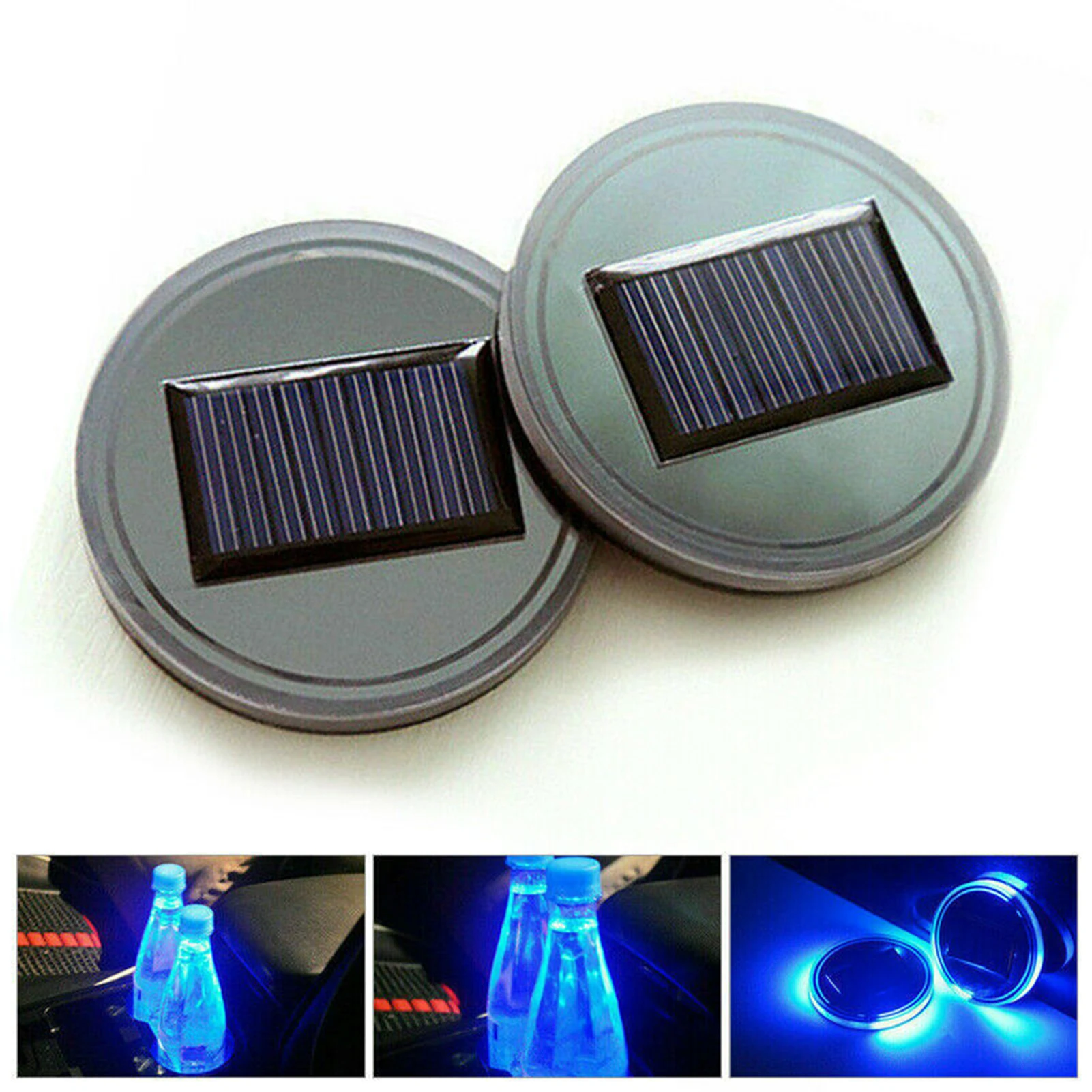 Car Auto Cup Holder Solar Charge Energy Decoration 200mah Solar Cup Trendy 