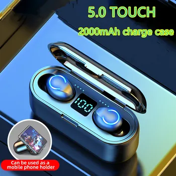 

TWS Bluetooth EarphonesV5.0 Earphones Wireless Headphones Earphones 9D Hifi Sports Waterproof Earbuds Wireless Earphone Headset