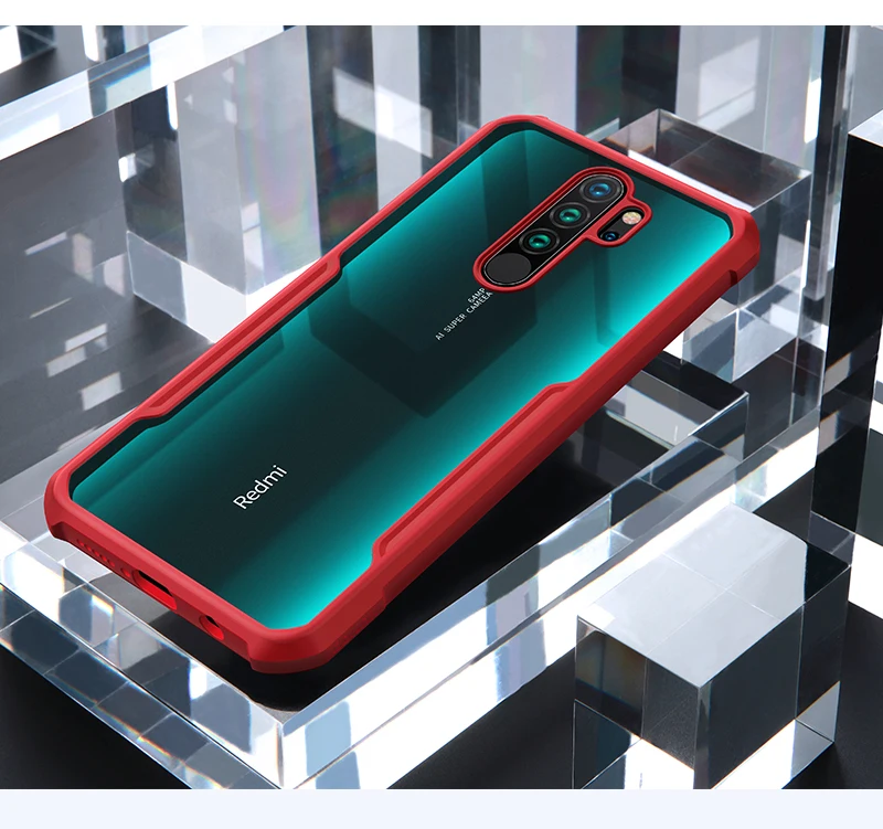 Xundd чехол для телефона для Xiaomi Redmi Note 8 pro защитный чехол для телефона с подставкой прозрачный с бампером Beetle для Redmi Note 8