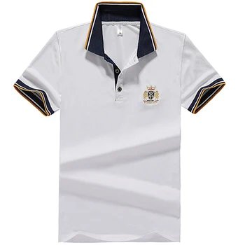 

Size 6XL 7XL 8XL Polo Shirts Men Embroidery Men Polo Shirts Solid Casual Polo Tee Shirt Tops Anti-Pilling Polos Masculina Hombre