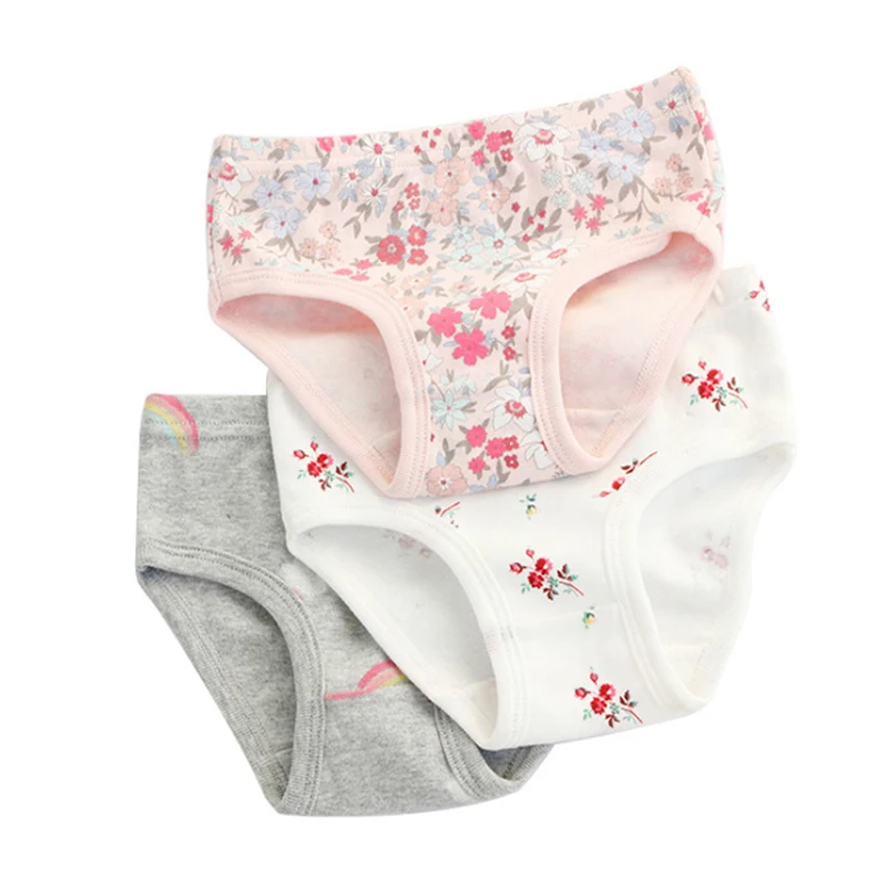 SheeCute 3 Pcs/Lot Girl's Toddler & Kids Underwear 100% Cotton Soft Panties Baby Panties Kids Briefs