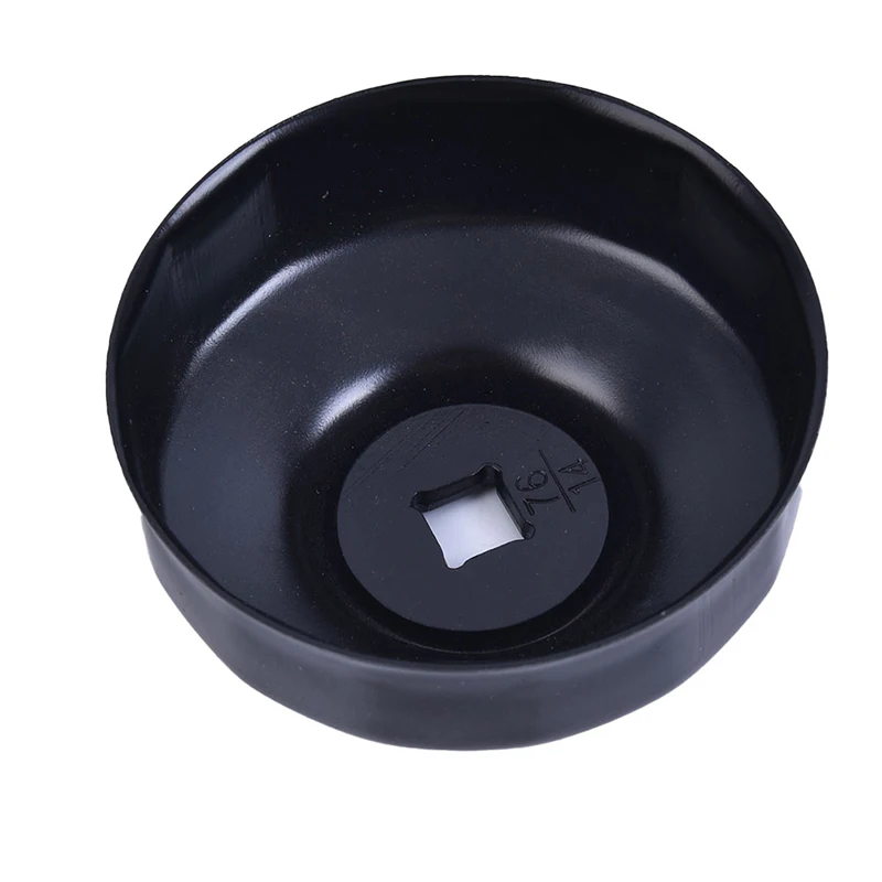 Car Oil Filter Cap Type Wrench Remover Tool 1pc 76mm 14 Flutes with 3/8" Drive Socket