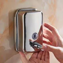 Настенный дозатор мыла из нержавеющей стали для тела/рук/дозатор мыла для волос пластиковые аксессуары для ванной комнаты диспенсеры для шампуней