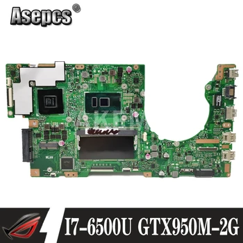 شراءAkemy جديد! K501UXM اللوحة لابتوب For Asus K501UW K501UXM K501UQ اللوحة الأصلية DDR4 4G-RAM I7-6500U GTX950M-2GB