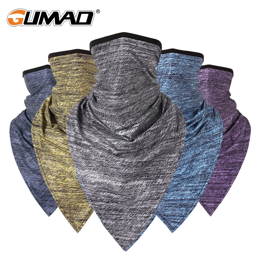 

Men's Half Face Mask Sport Bandana Triangle Tube Scarf Neck Gaiter Cover Ice Silk Fishing Running Cycling Hiking Ski Masks Women