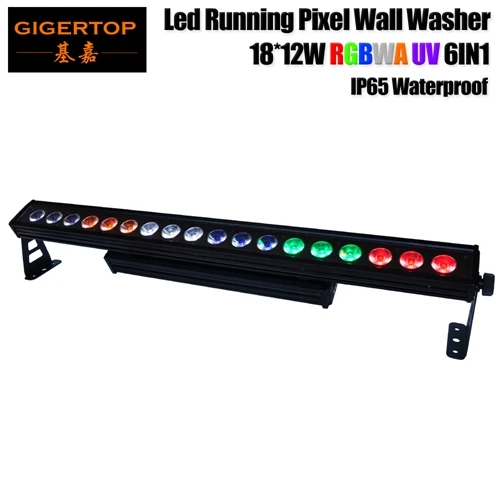 1 Gigertop водонепроницаемый 18x12W бегущий пиксельный светодиодный настенный светильник 100 см длинный IP65 открытый с использованием 11/29/108/119CH DMX/Звук/автоматический режим - Цвет: 1