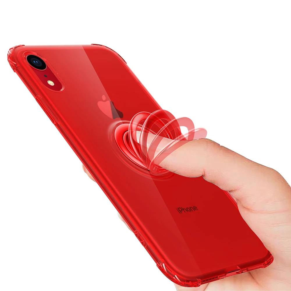 

Pop Up Ring Soft Case For Apple iPhone 11 Pro XS MAX XR X Cover For iPhone 8 7 6S 6 Plus TPU Cases