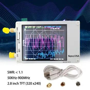 

Portable Handheld Vector Network Analyzer USB Type-C Antenna Detector Shortwave MF HF VHF Antenna Analyzer for NanoVNA