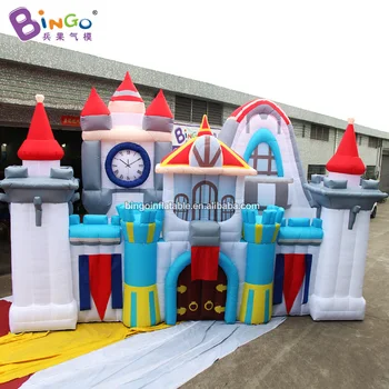 Best Free Shipping Customized 8x2.6x5.5M Inflatable Mini Castle / Castle Inflatable Toys With Blower For Party Event Decoration