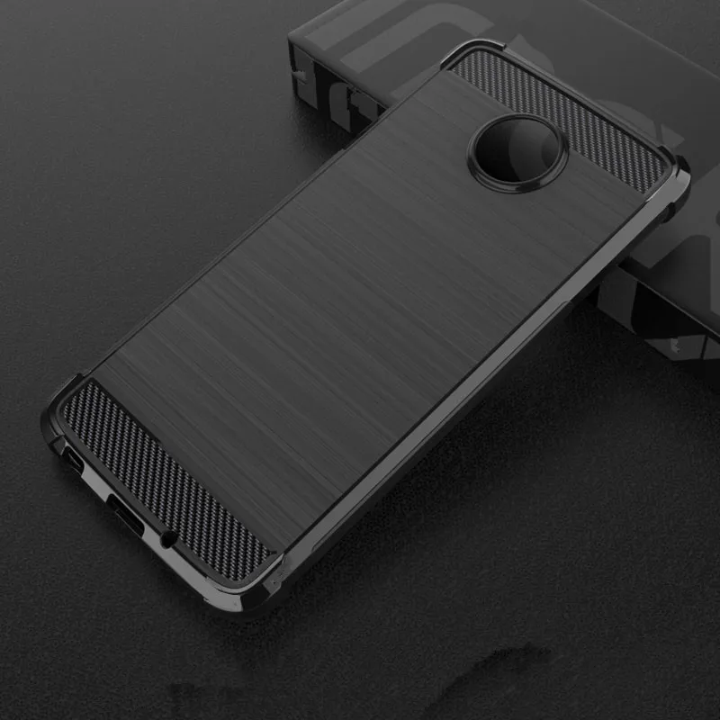 

Slim Anti-drop Carbon Fiber phone Case For Motorola MOTO Z Play XT1635 Case Cover For Motorola Moto G5 G5S G6 Plus G7 Play E4 E5