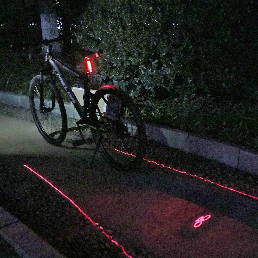 

Rear Bicycle Tail Light 2 Laser+5 LED Red Lamp 4 Flashing Model Night Safety Warning Bike Accessorie Beam Waterproof