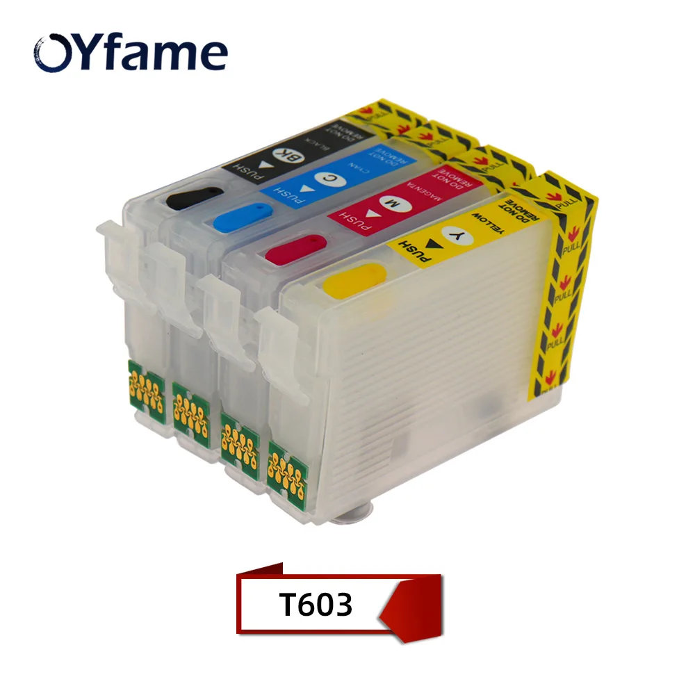 Oyfame 603 603Xl Cartuccia Di Inchiostro Con Il Circuito Integrato Arc Per Epson T603 603Xl Cartuccia Di Inchiostro Per Epson Xp-4100 Xp-4105 Wf-2810 