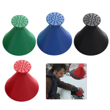 

Plastic Auto Car Snow Remover Ice Scraper Glass Cleaning Tool Windshield Oil Funnel Shovel Window Scrapers Cone Ice Scraper