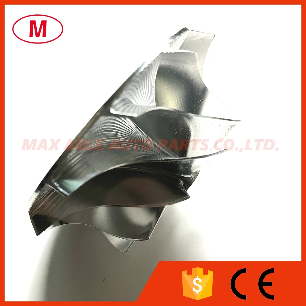 TD04 45.47/60.48mm 11+0 blades Forward Performance Turbo Billet compressor wheel/Aluminum 2618/Milling wheel for Turbocharger