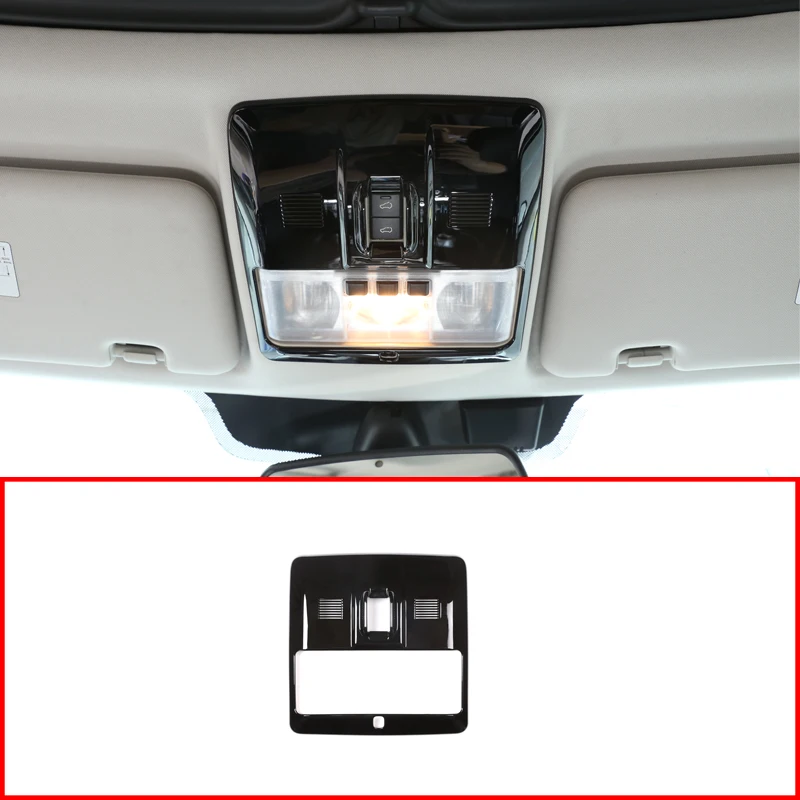 Glossy Black ABS Front Reading Light Frame Trim For Land Rover Discovery 4 LR4 2010- Car Accessories