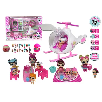 

LoL Surprise Dolls Set Airplane Picnic Ice Cream Car Slide Handbag Villa Action Figure lol figura dolls Toys girls birthday gift