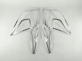 

ABS Chrome Exterior Taillight Cover Strip Rear Light Lamp Garnish Moldings 4Pcs Fit For Honda Civic 10th 2016