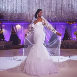 Africa Plus Size Fish Style Bridal gown Vestidos Sweetheart Appliques Customize Robe De Mariage Long mother of the bride dresses