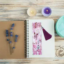 DIY алмазная живопись кожа книжка с кисточкой метки особой формы Алмазная вышивка 24BB