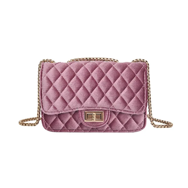 Мини Плюшевые кожаные сумки через плечо для женщин на цепочке, сумка через плечо, женские дизайнерские маленькие зеленые сумки, кошельки - Цвет: Pink