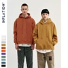 INFLATION 2022 Autumn Mens Thick Fleece Hoodies Hip Hop Pure Hoodies Thick Velvet Fabrics Winter Hoodies For Men Women 167W17 ► Photo 2/6