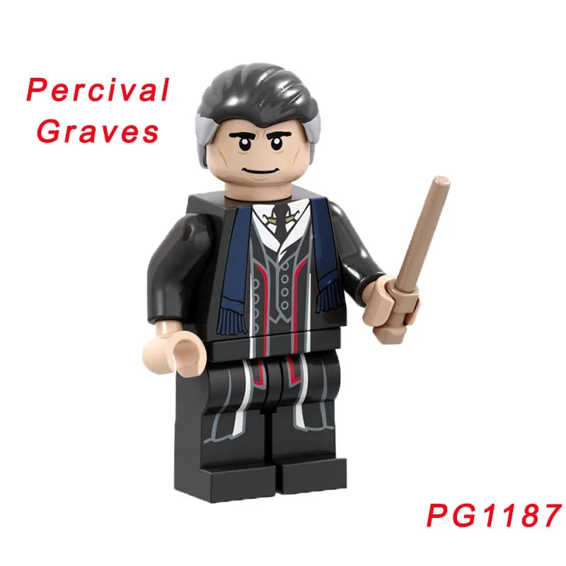 Для Harri Magic Series фигурка с фантастическими животными Moody Lord Voldemort Draco Malfoy Jacob Kowalski Дамблдор строительный блок - Цвет: pg1187