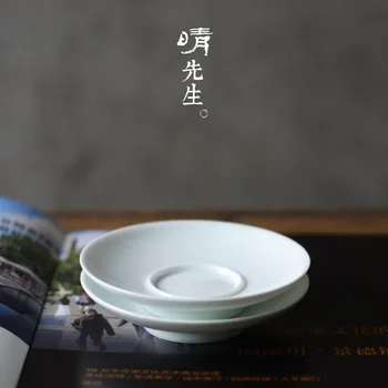 

Jindezhen Time Tea Set Ceramics Sweet White Small Foot Broadside Porcelain Cup Cushion Cup Support Saucer The Saucer Minimalist