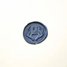 Инициалы монограмма сургучные печати пользовательский дизайн свадебные печати вечерние сургучные печати комплект- двойные инициалы с рога воск печать штамп 2