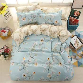 

Thumbedding Floral Bedding Set King Size Country Style Blue Fresh Duvet Cover Queen Single Full Twin Unique Design Bed Set