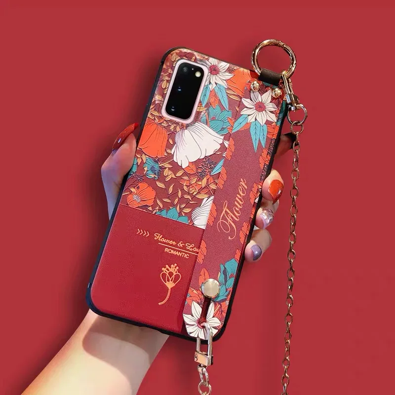 Retro 3D Embossed Crossbody Chain Flower Wrist Strap Case for Samsung S20 Ultra A71 A51 A750 S8 S9 S10 S20 Note 10 9 A50 A70 A40 Retro 3D Embossed Crossbody Chain Flower Wrist Strap Case for Samsung S20 Ultra A71 A51 A750 S8 S9 S10 S20 Note 10 9 A50 A70 A40