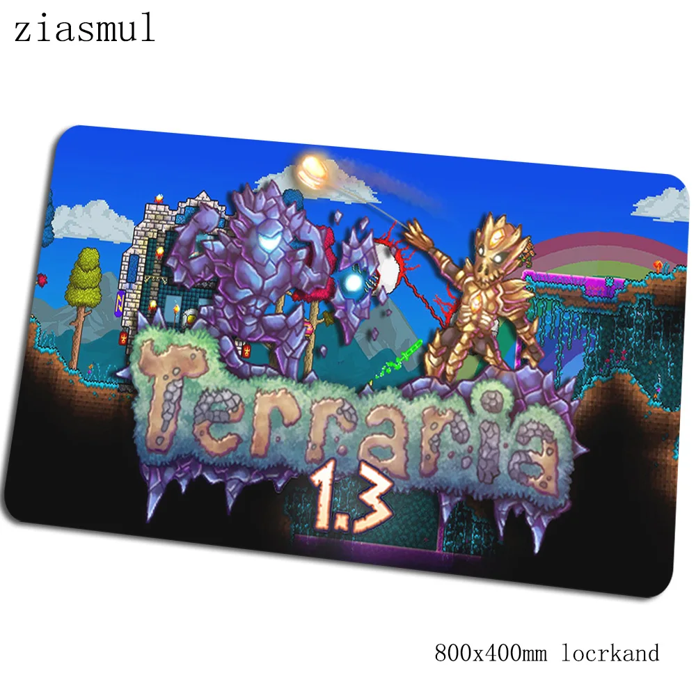 Коврик для мыши terraria 800x400x3 мм коврики для мыши locrkand компьютерные коврики для мыши игровые аксессуары горячие продажи игровые коврики и чехлы игры pc gamer - Цвет: Size 800x400x3mm