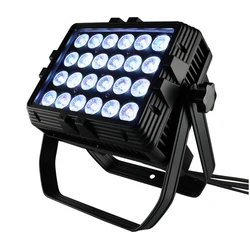 Luz Par LED impermeable IP65, RGBW/RGBWA/RGBWAUV opcional, 24LED, luz plana, luz DMX, Control de escenario, equipo de DJ, iluminación al aire libre