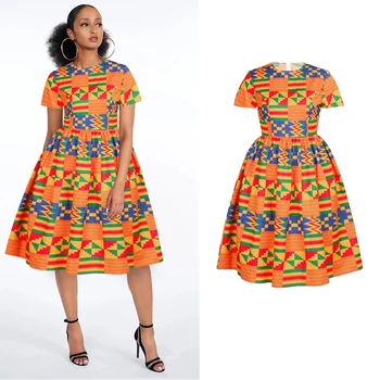 

African Clothes Print Dresses Women Danshiki Bazin Zipper Lace Short Skirt Set Ankara Evening Party Vestidos Casual Outfits