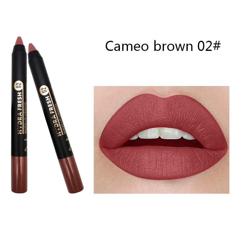 9 color Lip Liner Pencils Lipstick Waterproof Long Lasting moisturizing Pigments sexy Color - Цвет: 02