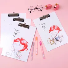 Каваи А4 мультяшная доска клип Студенческая офисная папка коврик Натуральный Wodden доска Pad 320*220 мм