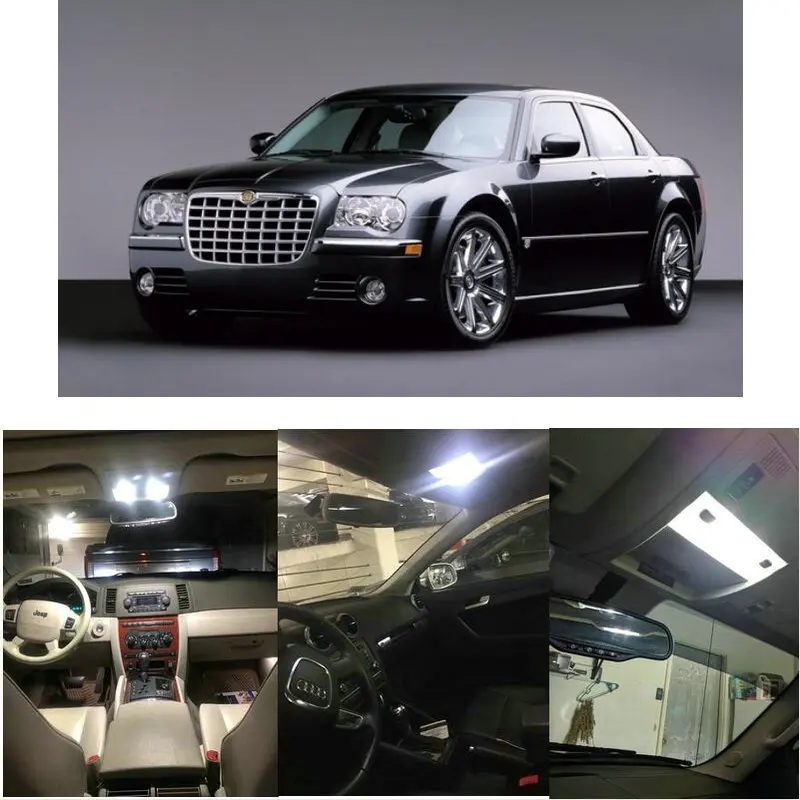Внутренние светодиодные лампы для Chrysler 2007 300C Pacifica Town Country PT Cruiser Sebring Aspen Crossfire 300 г. |