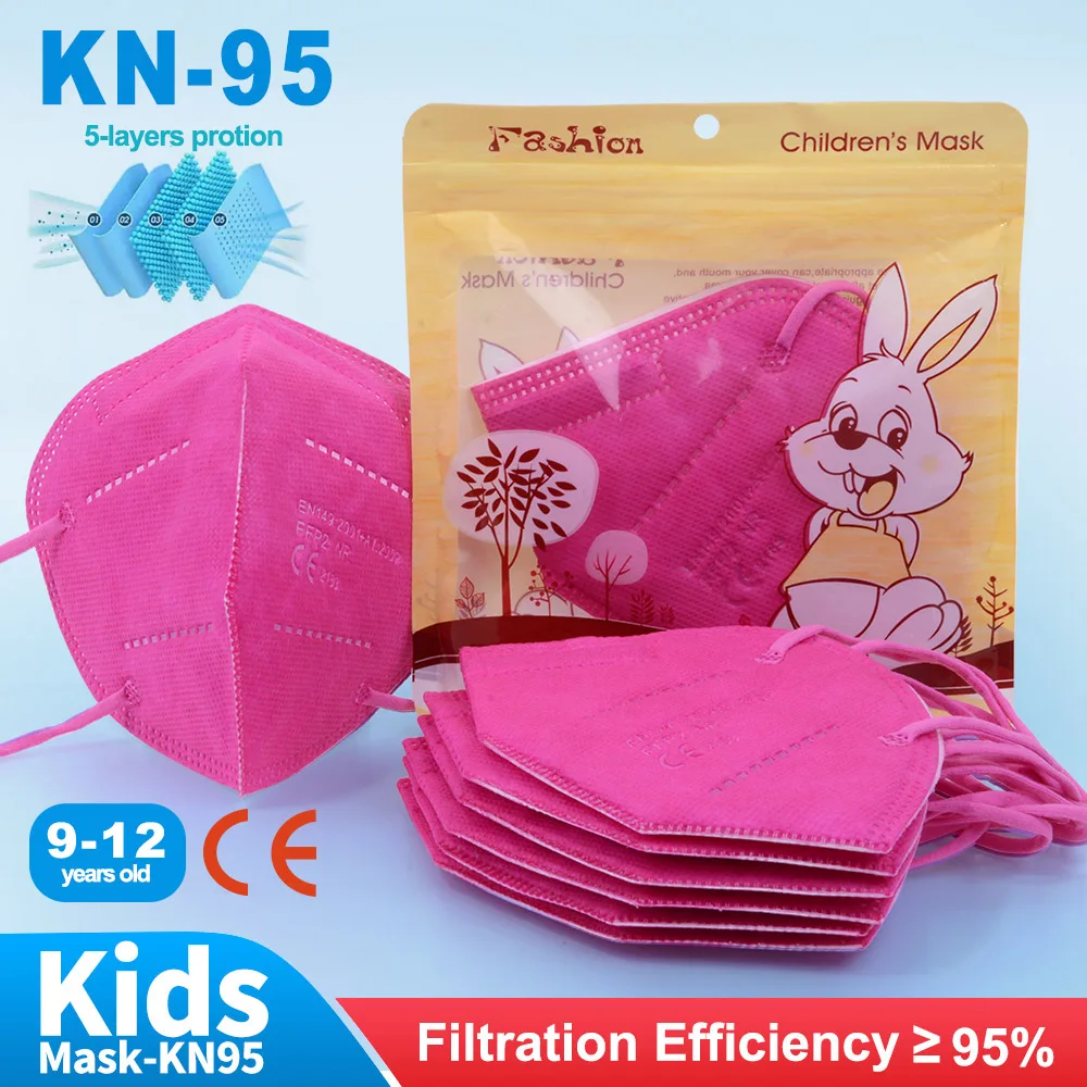 Mascarilla Fpp2 para niños de 9 a 12 años, máscara Fpp2 de 11 colores, con 5 Capas, Fpp2, Fpp2, envío gratis y rápido
