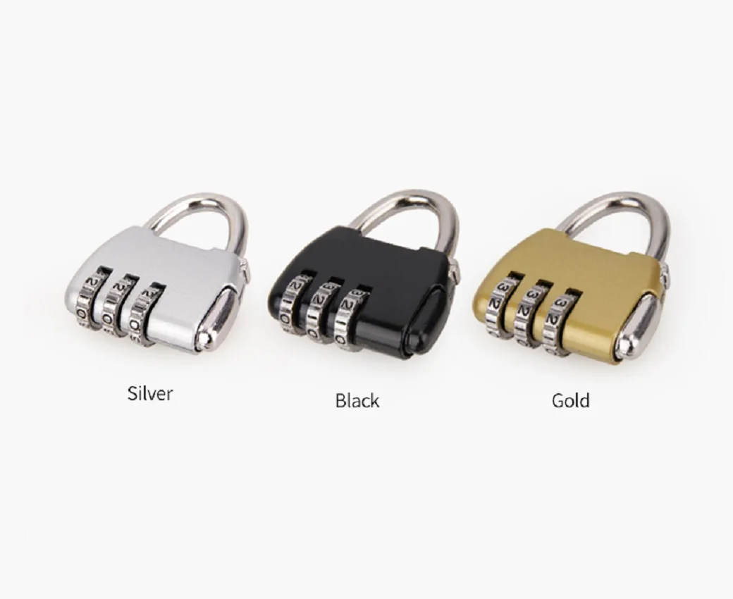 Mini Password Digit Code Bag Locks Black High Quality Travel Luggage Suitcase Combination Lock Padlocks Case Bag Accessories high quality   travel luggage suitcase combination lock padlocks case bag password digit code padlocks case bag accessories